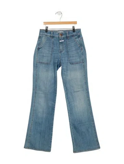 Pre-owned Closed High-rise Flared Jeans In Blue