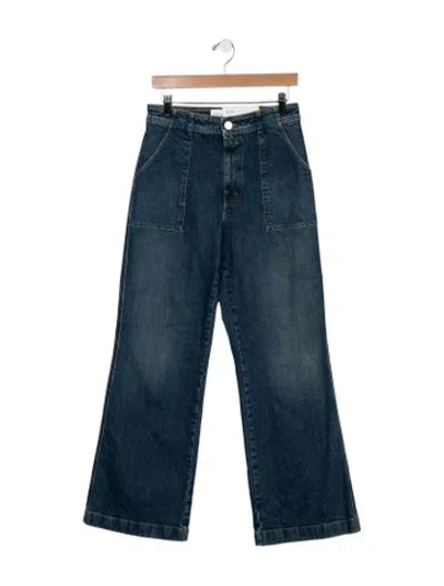 Pre-owned Closed High-rise Flared Jeans In Blue