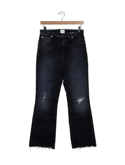 Pre-owned Closed High-rise Flared Jeans In Gray