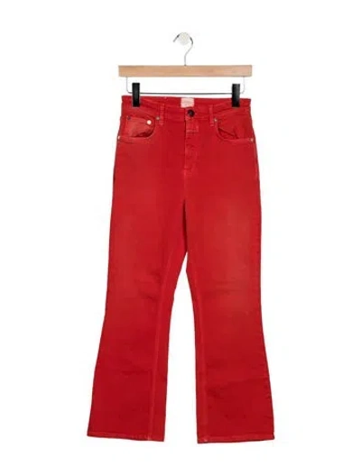 Pre-owned Closed High-rise Flared Jeans In Orange