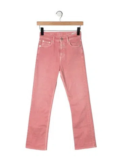 Pre-owned Closed High-rise Flared Jeans In Pink