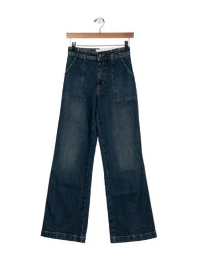 Pre-owned Closed High-rise Flared Jeans W/ Tags In Blue