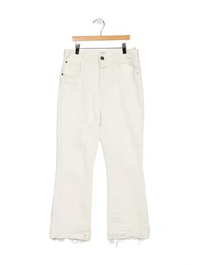 Pre-owned Closed High-rise Flared Jeans In White
