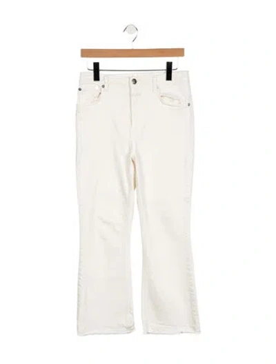 Pre-owned Closed High-rise Flared Jeans In White