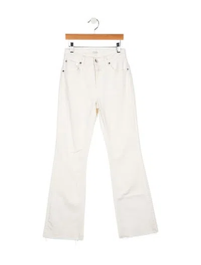 Pre-owned Closed High-rise Flared Jeans In White