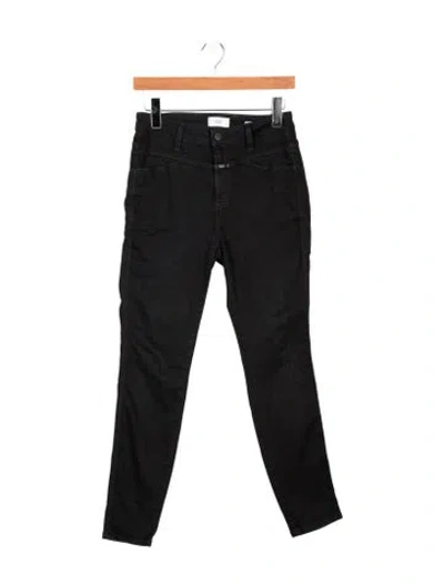 Pre-owned Closed High-rise Skinny Leg Jeans In Black