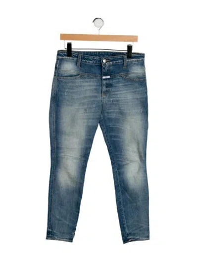 Pre-owned Closed High-rise Skinny Leg Jeans In Blue