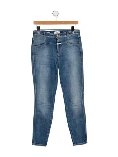 Pre-owned Closed High-rise Skinny Leg Jeans In Blue