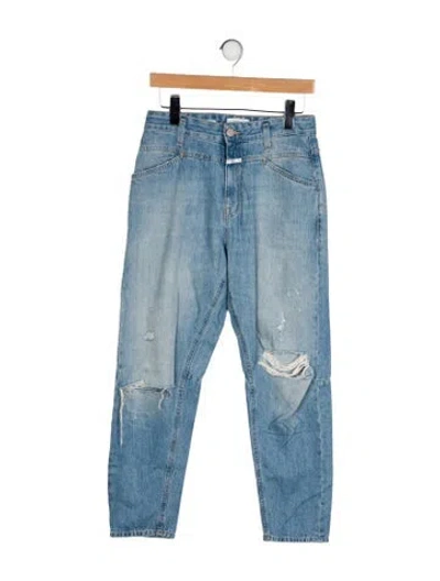 Pre-owned Closed High-rise Skinny Leg Jeans In Blue