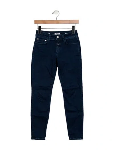 Pre-owned Closed High-rise Skinny Leg Jeans In Blue