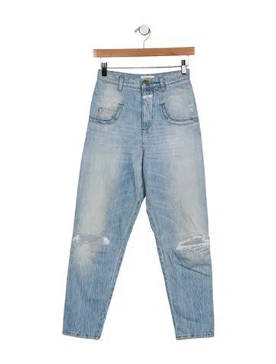 Pre-owned Closed High-rise Skinny Leg Jeans In Blue