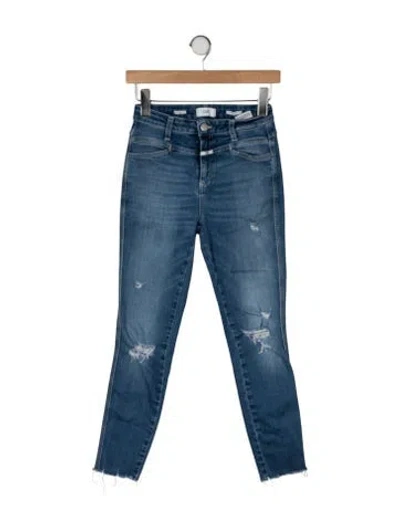 Pre-owned Closed High-rise Skinny Leg Jeans In Blue