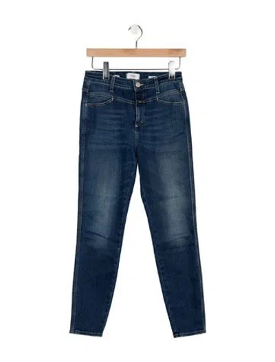 Pre-owned Closed High-rise Skinny Leg Jeans In Blue