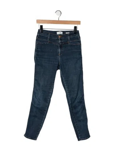 Pre-owned Closed High-rise Skinny Leg Jeans In Blue