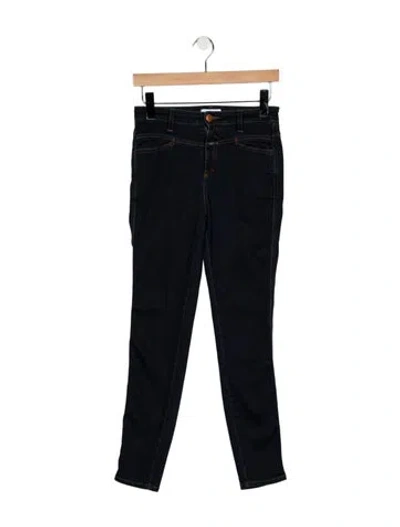 Pre-owned Closed High-rise Skinny Leg Jeans In Blue