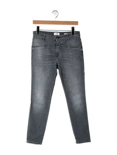 Pre-owned Closed High-rise Skinny Leg Jeans In Gray