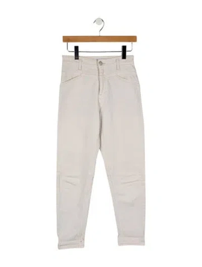 Pre-owned Closed High-rise Skinny Leg Jeans In White