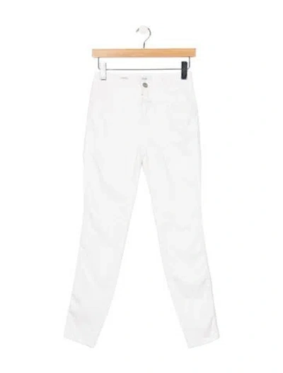 Pre-owned Closed High-rise Skinny Leg Jeans In White