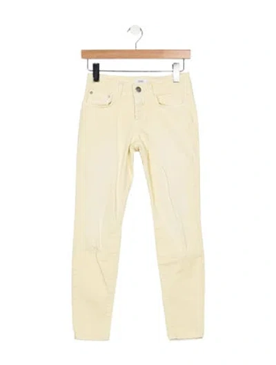Pre-owned Closed High-rise Skinny Leg Jeans In Yellow