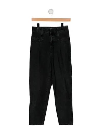 Pre-owned Closed High-rise Straight Leg Jeans In Black