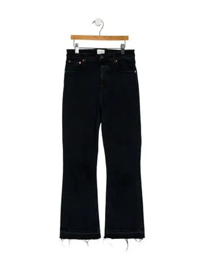 Pre-owned Closed High-rise Straight Leg Jeans In Black