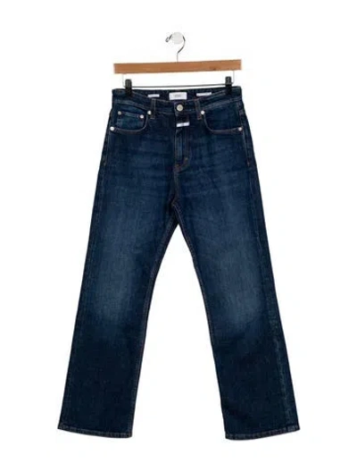 Pre-owned Closed High-rise Straight Leg Jeans In Blue