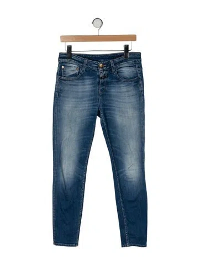 Pre-owned Closed High-rise Straight Leg Jeans In Blue