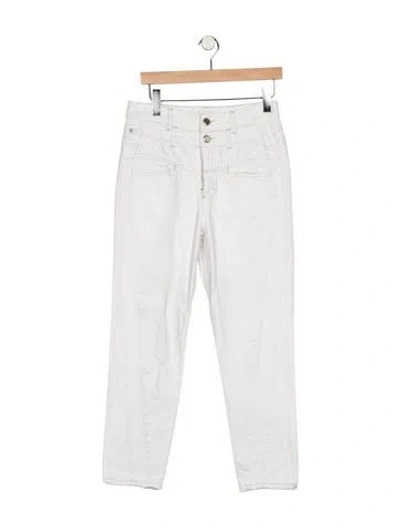Pre-owned Closed High-rise Straight Leg Jeans In Blue