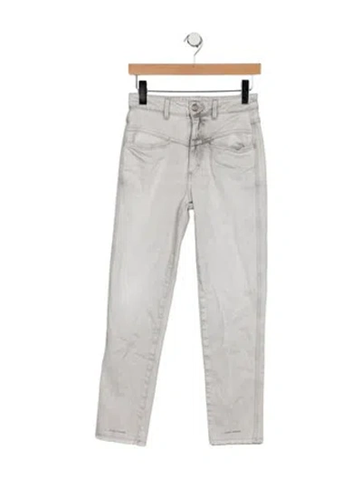 Pre-owned Closed High-rise Straight Leg Jeans In Blue