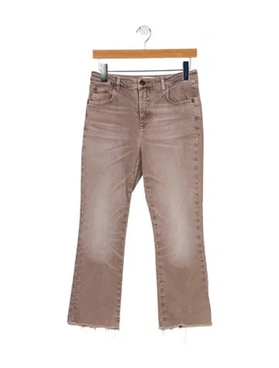 Pre-owned Closed High-rise Straight Leg Jeans In Gray