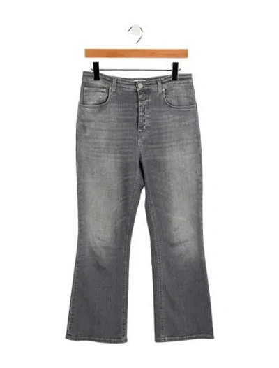 Pre-owned Closed High-rise Straight Leg Jeans In Gray