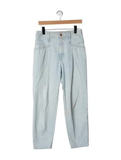 Pre-owned Closed High-rise Straight Leg Jeans In Green