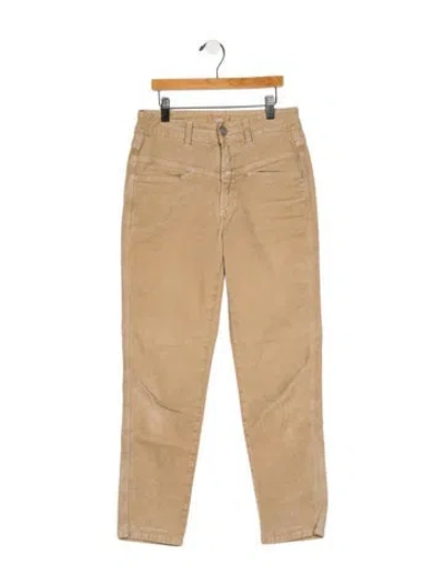 Pre-owned Closed High-rise Straight Leg Jeans In Neutral