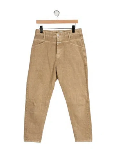 Pre-owned Closed High-rise Straight Leg Jeans In Neutral