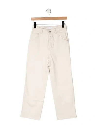 Pre-owned Closed High-rise Straight Leg Jeans In Neutrals