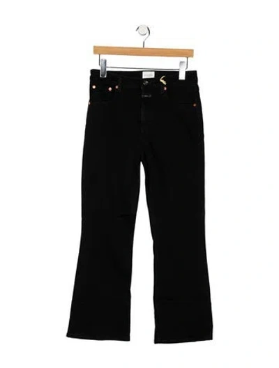 Pre-owned Closed High-rise Straight Leg Jeans W/ Tags In Black