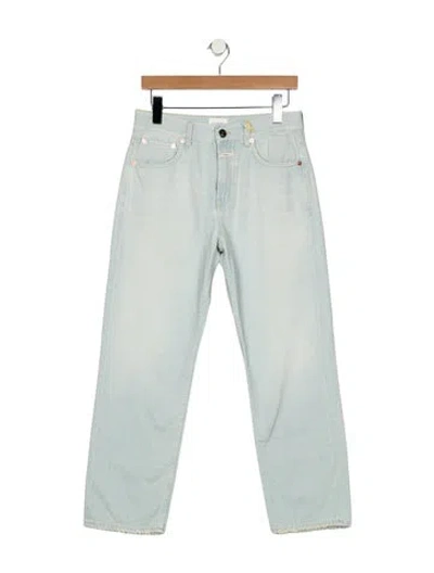 Pre-owned Closed High-rise Straight Leg Jeans W/ Tags In Blue