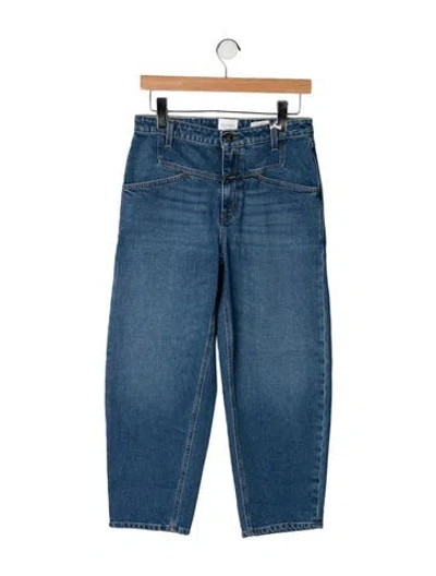 Pre-owned Closed High-rise Straight Leg Jeans W/ Tags In Blue