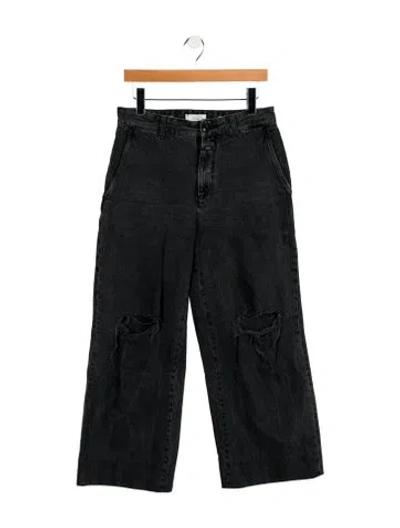 Pre-owned Closed High-rise Wide Leg Jeans In Black