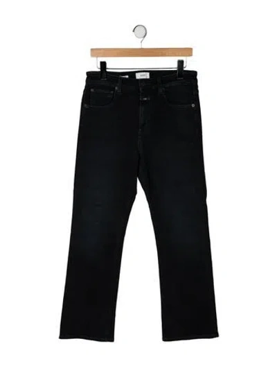 Pre-owned Closed High-rise Wide Leg Jeans In Black