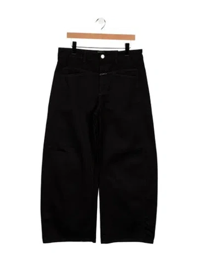 Pre-owned Closed High-rise Wide Leg Jeans In Black
