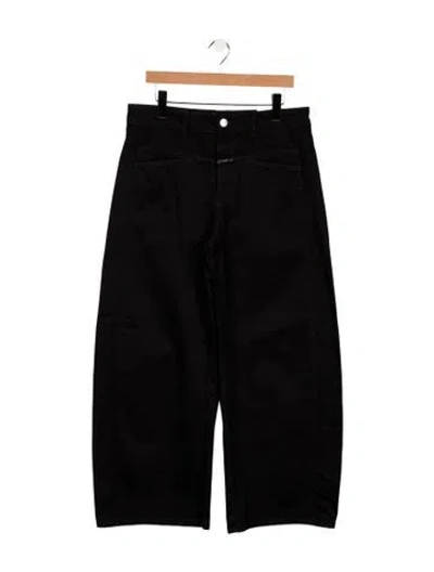 Pre-owned Closed High-rise Wide Leg Jeans In Black