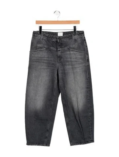 Pre-owned Closed High-rise Wide Leg Jeans In Black