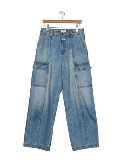 Pre-owned Closed High-rise Wide Leg Jeans In Blue