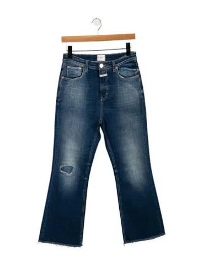 Pre-owned Closed High-rise Wide Leg Jeans In Blue