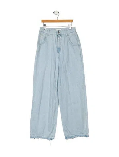 Pre-owned Closed High-rise Wide Leg Jeans In Blue