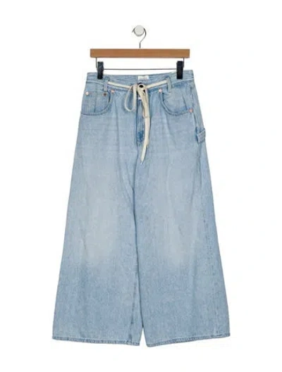 Pre-owned Closed High-rise Wide Leg Jeans In Blue