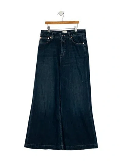 Pre-owned Closed High-rise Wide Leg Jeans In Blue