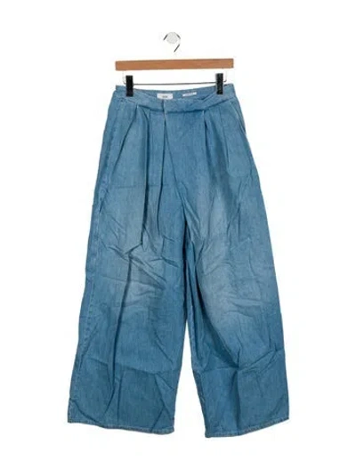 Pre-owned Closed High-rise Wide Leg Jeans In Blue