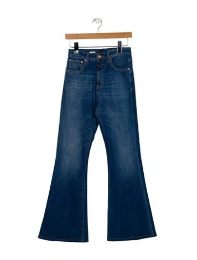 Pre-owned Closed High-rise Wide Leg Jeans In Blue